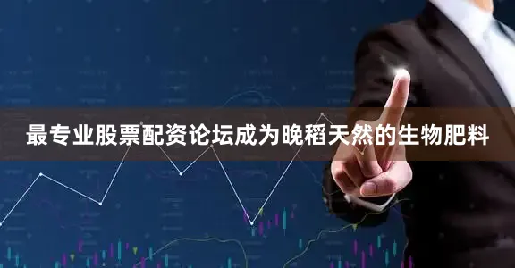 最专业股票配资论坛成为晚稻天然的生物肥料