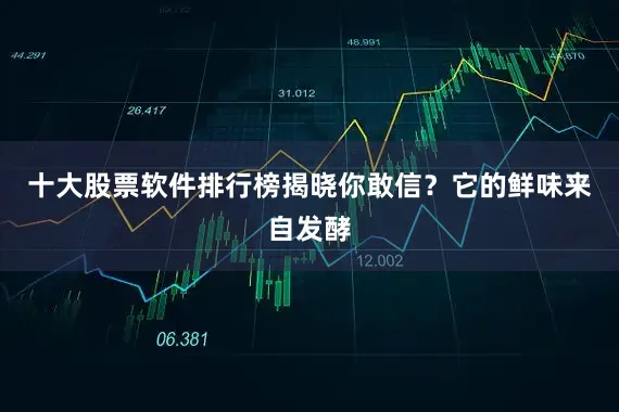十大股票软件排行榜揭晓你敢信？它的鲜味来自发酵